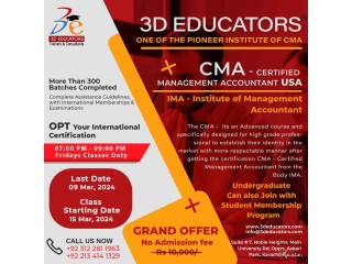 Become CMA - Certified Management Accountant