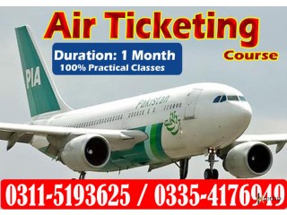 Air Ticketing and reservation one month course in Rawalpindi Khanapul